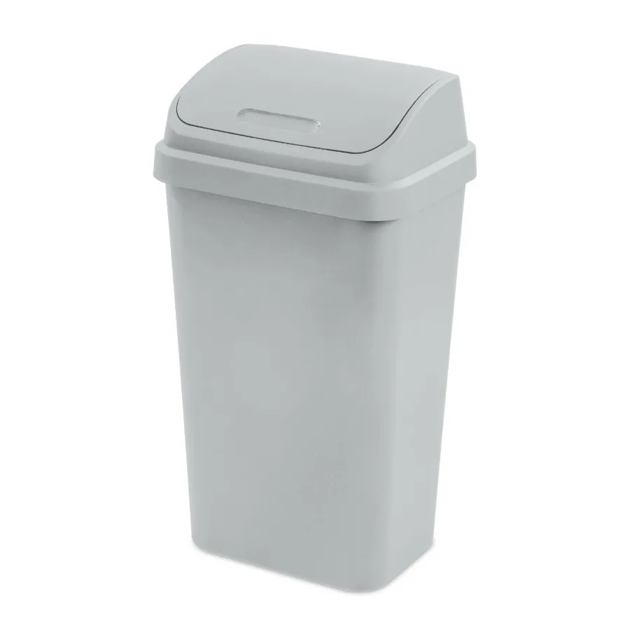 Kitchen Trash Can, 13 Gallon Plastic Garbage Bin with Swing Top Lid with Trash Bag
Kitchen Trash Can, 13 Gallon Plastic Garbage Bin with Swing Top Lid with Trash Bag