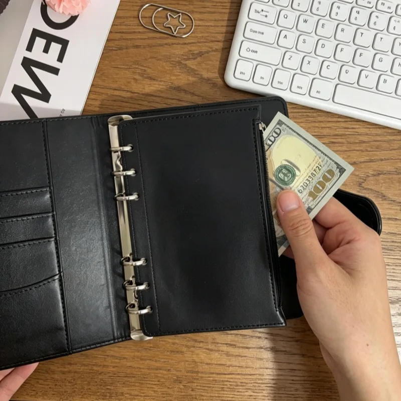A6 Macaron Color Notebook Binder Loose Leaf Document Filing Bags DIY Document Bag Binder Rings PVC Storage Binding Folder
A6 Macaron Color Notebook Binder Loose Leaf Document Filing Bags DIY Document Bag Binder Rings PVC Storage Binding Folder