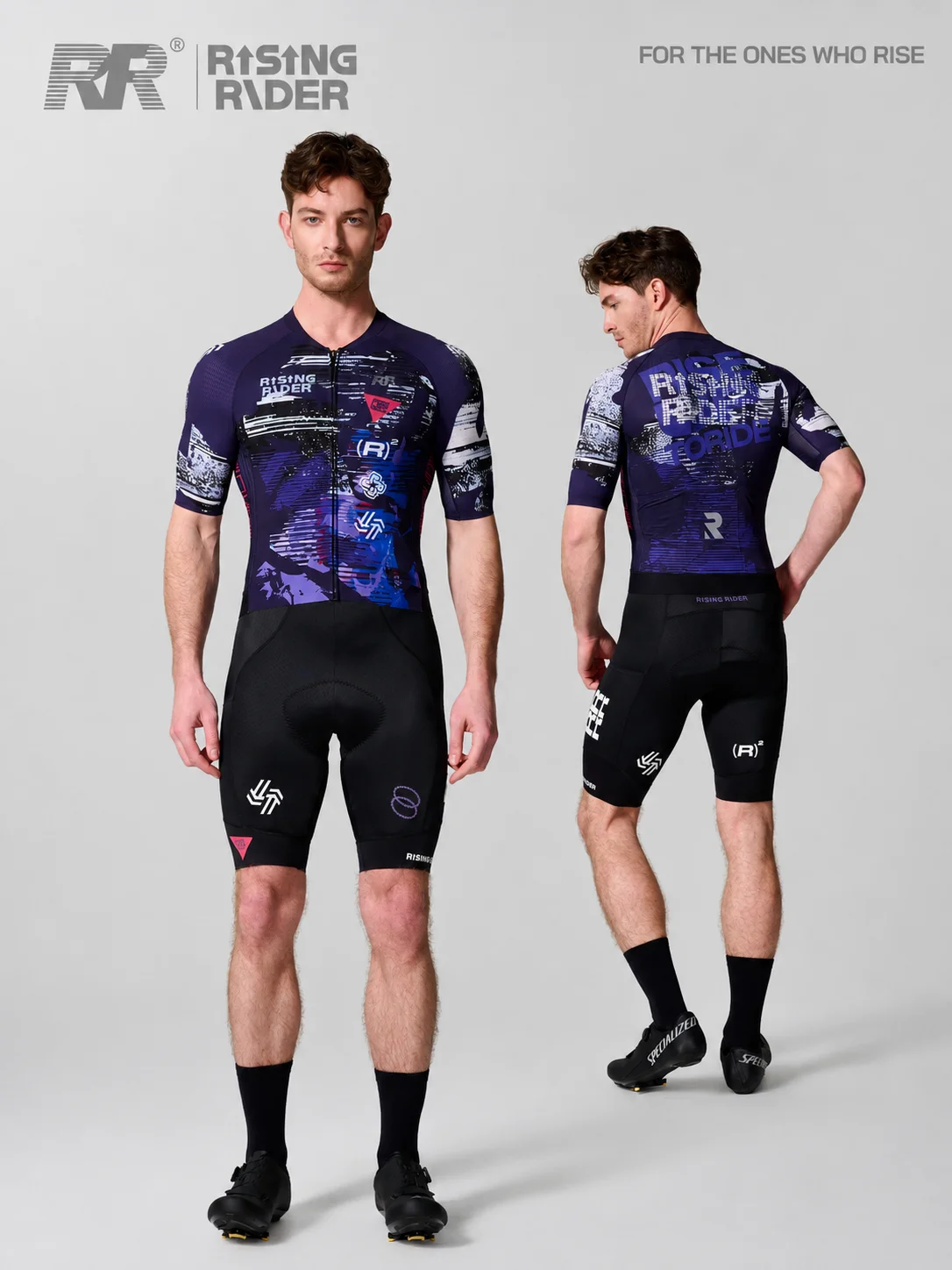 RR Men Cycling Jersey Set Spring Summer Road Bike Racing Suit Star Print Cycling Clothing With Double Arrow Padded Bib Shorts
RR Men Cycling Jersey Set Spring Summer Road Bike Racing Suit Star Print Cycling Clothing With Double Arrow Padded Bib Shorts
