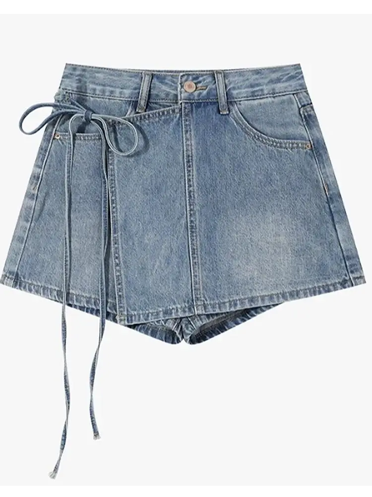 High Waist Denim Shorts Women's Spring A-Line Skirt Pants Trendy Tie Belt Small Size Spicy Girls Straight Leg Jeans
High Waist Denim Shorts Women's Spring A-Line Skirt Pants Trendy Tie Belt Small Size Spicy Girls Straight Leg Jeans