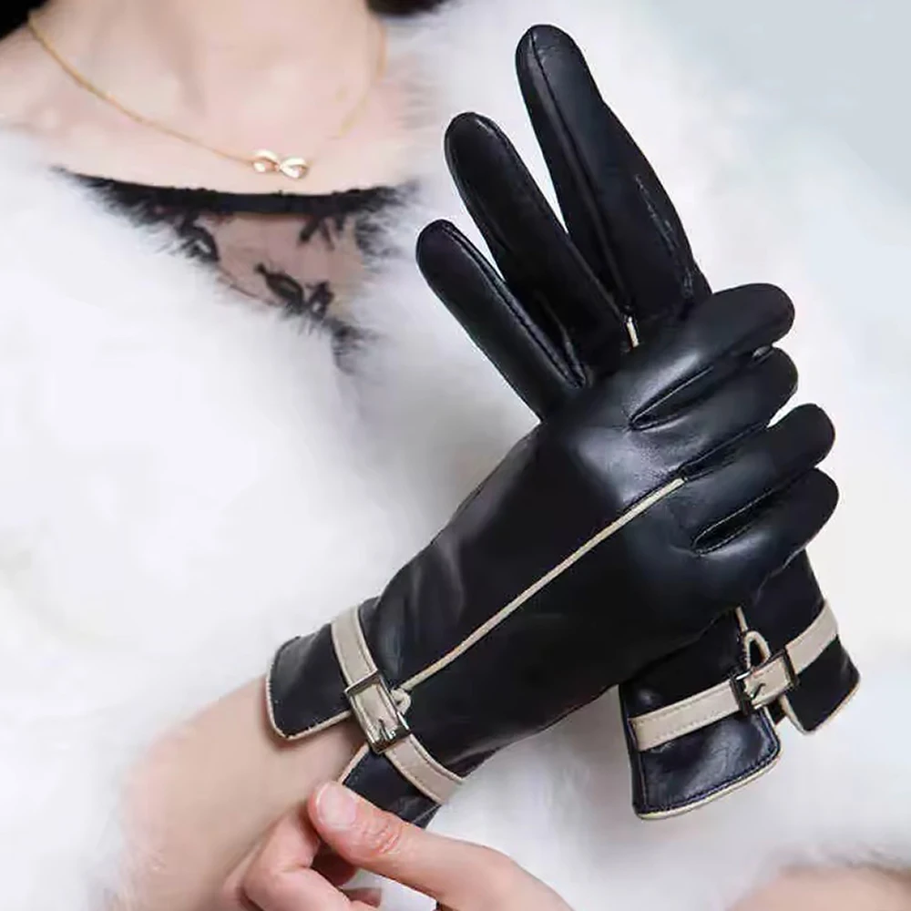 High Quality Elegant Women Leather Gloves Genuine Screen touch Gloves Autumn Spring Winter Thermal Hot Trendy Female Glove G570
High Quality Elegant Women Leather Gloves Genuine Screen touch Gloves Autumn Spring Winter Thermal Hot Trendy Female Glove G570
