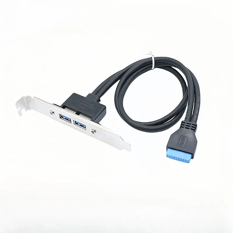2 порта USB 3.0, гнездовая задняя панель для материнской платы, 20-контактный разъем, кабельный адаптер с разъемом PCI, кронштейн для пластины, 0,5 м
2 порта USB 3.0, гнездовая задняя панель для материнской платы, 20-контактный разъем, кабельный адаптер с разъемом PCI, кронштейн для пластины, 0,5 м