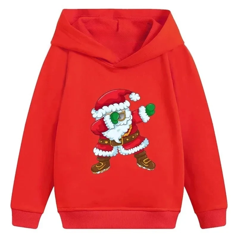 Детский осенне-зимний модный пуловер с капюшоном и принтом Санта-Клауса для спорта и отдыха
Детский осенне-зимний модный пуловер с капюшоном и принтом Санта-Клауса для спорта и отдыха