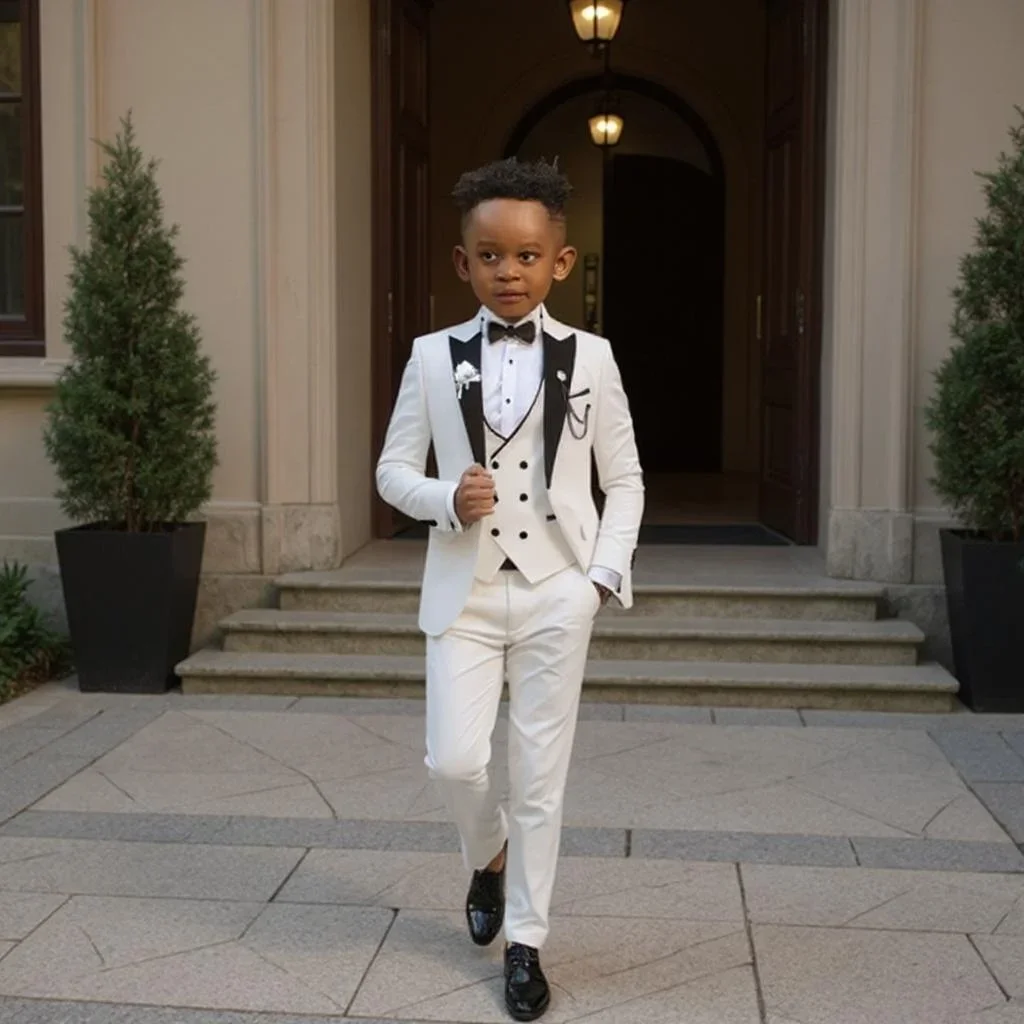 Formal Boys Suits Jacket with Pants Vest 3 Pieces Set Tuxedo for 2-16 Years Old Wedding Fashion Kids Peak Lapel Child Suit
Formal Boys Suits Jacket with Pants Vest 3 Pieces Set Tuxedo for 2-16 Years Old Wedding Fashion Kids Peak Lapel Child Suit