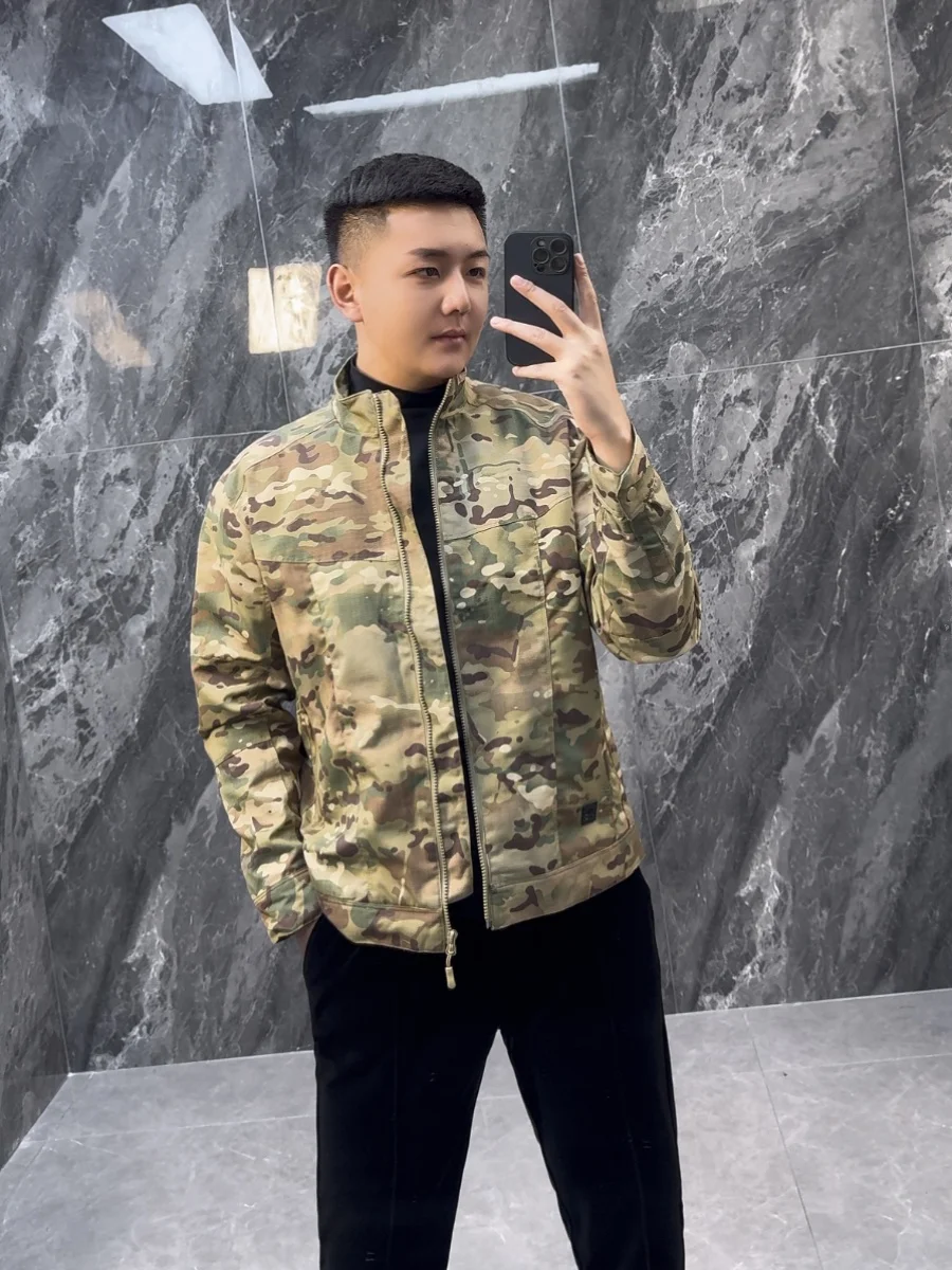 New 2024 Camouflage Jaet Men's Casual Versatile Haome Workwear Jaet Lightweight Windproof Zipper Closure Long Sve
New 2024 Camouflage Jaet Men's Casual Versatile Haome Workwear Jaet Lightweight Windproof Zipper Closure Long Sve