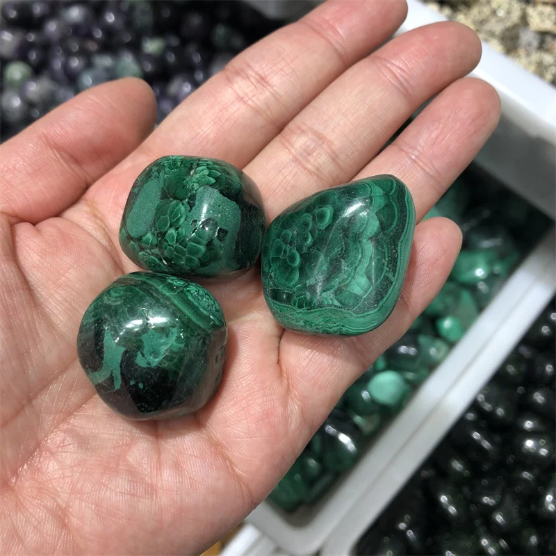 Wholesale Natural Rough Crystal Stone Malachite Tumbled Stones Healing Crystals Tumbled Stone
Wholesale Natural Rough Crystal Stone Malachite Tumbled Stones Healing Crystals Tumbled Stone