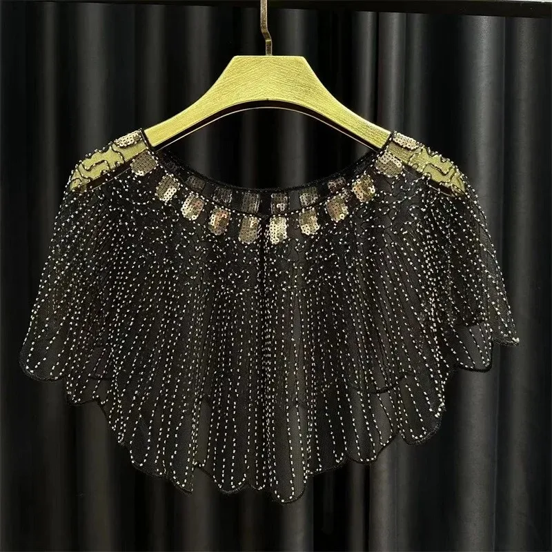 Vintage Beaded Sequin Evening Party Dress Short Top Retro Dinner Shawl Sparkling Beaded Windbreaker Crop Woman Top
Vintage Beaded Sequin Evening Party Dress Short Top Retro Dinner Shawl Sparkling Beaded Windbreaker Crop Woman Top
