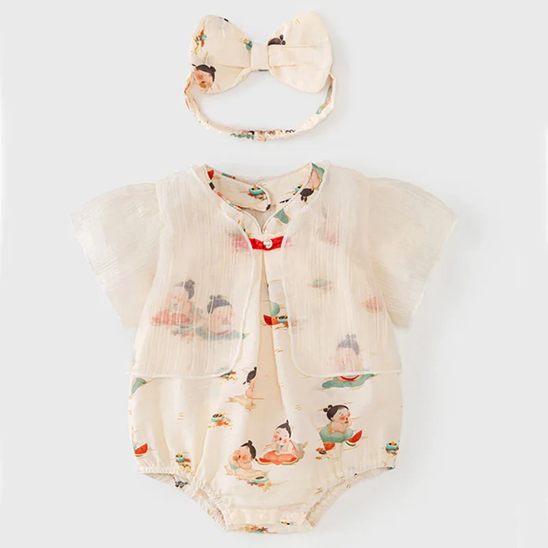 3Piece Summer Toddler Girl Outfits Set Chinese Style Fashion Cartoon Cute Cotton Tops+Bodysuit+Hair band Baby Newborn Items B037
3Piece Summer Toddler Girl Outfits Set Chinese Style Fashion Cartoon Cute Cotton Tops+Bodysuit+Hair band Baby Newborn Items B037