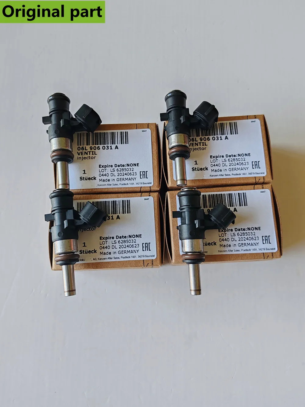 Set of 4 OEM Fuel Injectors 06L906031B 06K906A01 0280158360 06L906031BCN 06L906031A 0280158266 For VW AUDI Skoda Fuel Injector 
Set of 4 OEM Fuel Injectors 06L906031B 06K906A01 0280158360 06L906031BCN 06L906031A 0280158266 For VW AUDI Skoda Fuel Injector