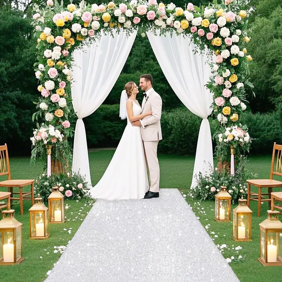 Серебряная дорожка-ковер для свадебной церемонии, дорожка с пайетками 4FT x 20FT, блестящие дорожки для вечеринок, ковер для свадебных церемоний
Серебряная дорожка-ковер для свадебной церемонии, дорожка с пайетками 4FT x 20FT, блестящие дорожки для вечеринок, ковер для свадебных церемоний