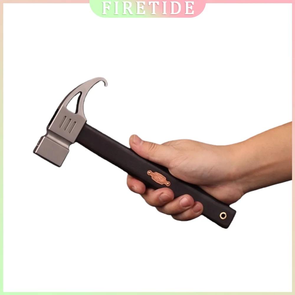 TC4 titanium alloy hammer, outdoor camping hammer, portable and portable, ultra-light, CNC-machined ebony handle
TC4 titanium alloy hammer, outdoor camping hammer, portable and portable, ultra-light, CNC-machined ebony handle