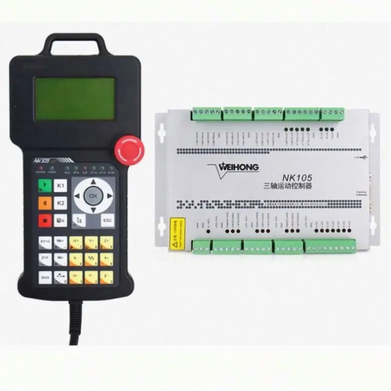 ANDUUK 3-axis 4-axis Controller NK105 G2 G3 Handle DSP Controller Original Engraving Machine Motion Control System
ANDUUK 3-axis 4-axis Controller NK105 G2 G3 Handle DSP Controller Original Engraving Machine Motion Control System