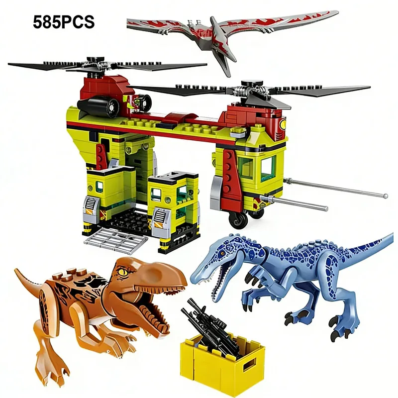 Набор доисторических строительных блоков динозавров и вертолетов, строительная игрушка модели спинозавра, образовательный подарок для мальчиков
Набор доисторических строительных блоков динозавров и вертолетов, строительная игрушка модели спинозавра, образовательный подарок для мальчиков