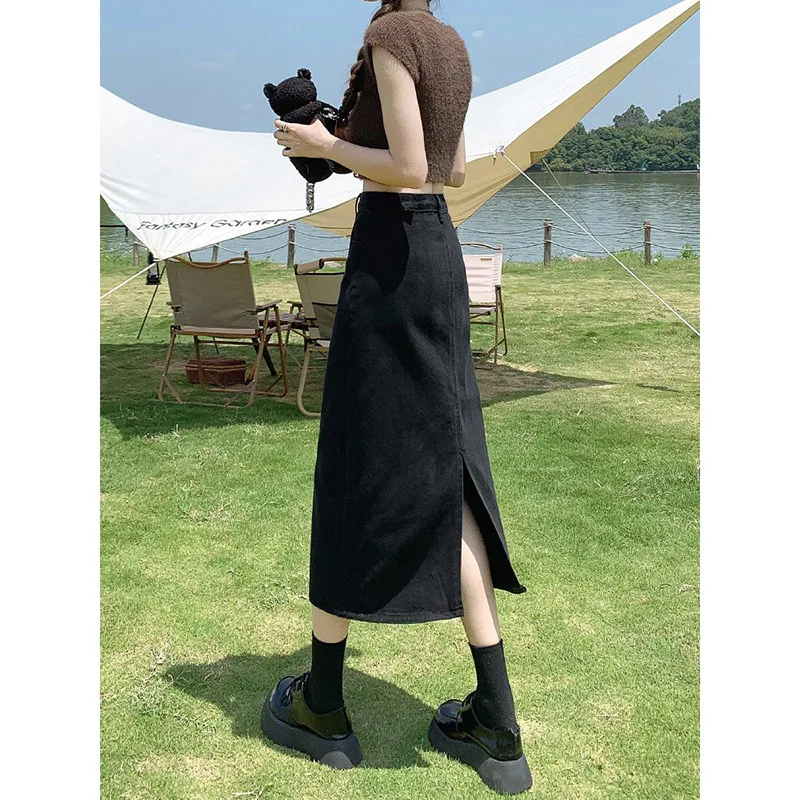 summer 2025 skirts ropa de mujer High-waist faldas half skirt small A-line Cowboy Back slit skirts bag hip skirts for woman
summer 2025 skirts ropa de mujer High-waist faldas half skirt small A-line Cowboy Back slit skirts bag hip skirts for woman