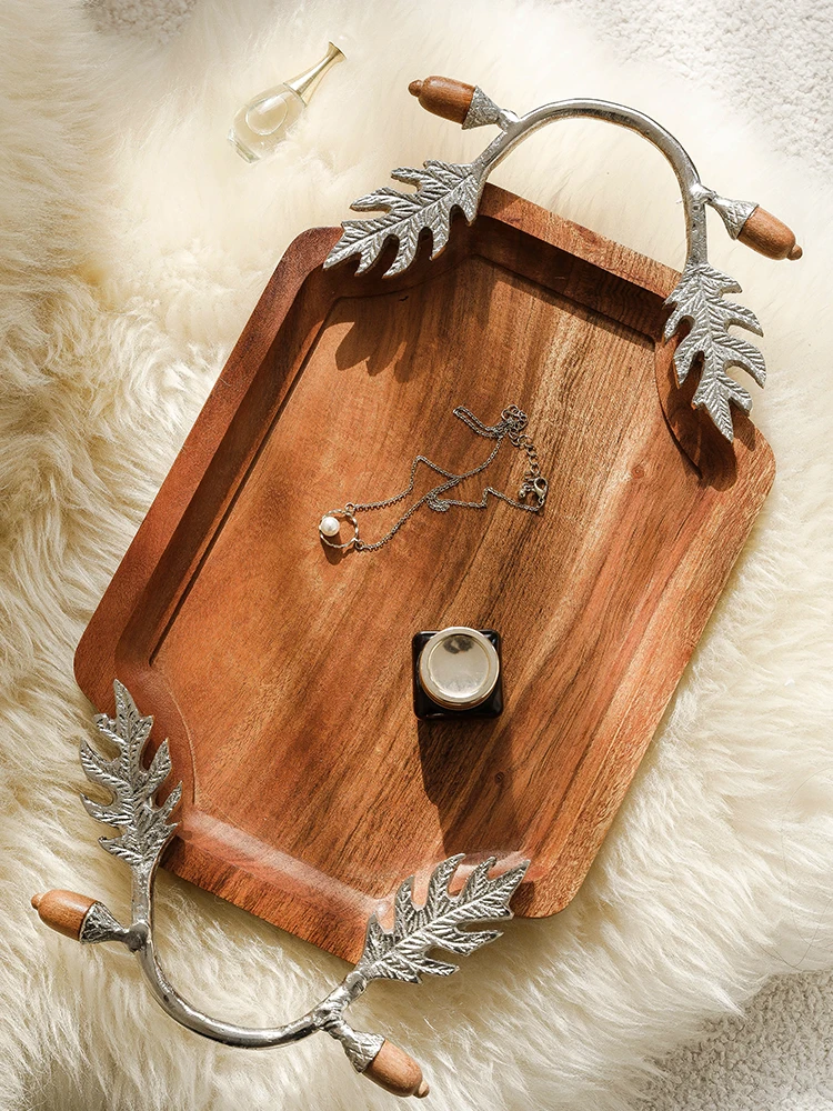 Wabi-Sabi Style Solid Wood Storage Tray with Handle, Vintage Acacia Wood, Dining Table Decorative Ornament, Kitchen Storage Set
Wabi-Sabi Style Solid Wood Storage Tray with Handle, Vintage Acacia Wood, Dining Table Decorative Ornament, Kitchen Storage Set