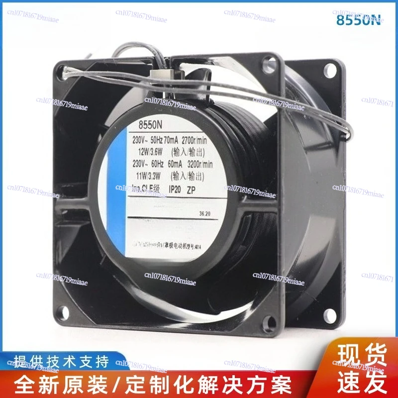 Новый цельнометаллический осевой вентилятор 8550N 8038 230 В 12/11 Вт
Новый цельнометаллический осевой вентилятор 8550N 8038 230 В 12/11 Вт