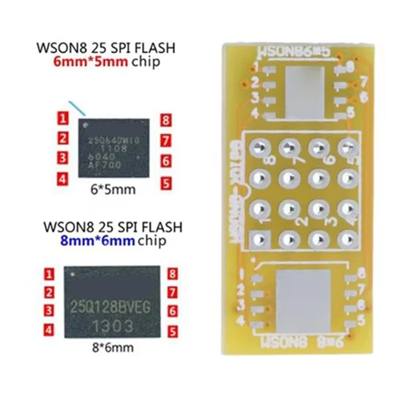 Super Sale 2 WSON8 to DIP8 Programmer Adapter Board QFN8/DFN8 to DIP8 and WSON8/MLF8 to D
Super Sale 2 WSON8 to DIP8 Programmer Adapter Board QFN8/DFN8 to DIP8 and WSON8/MLF8 to D