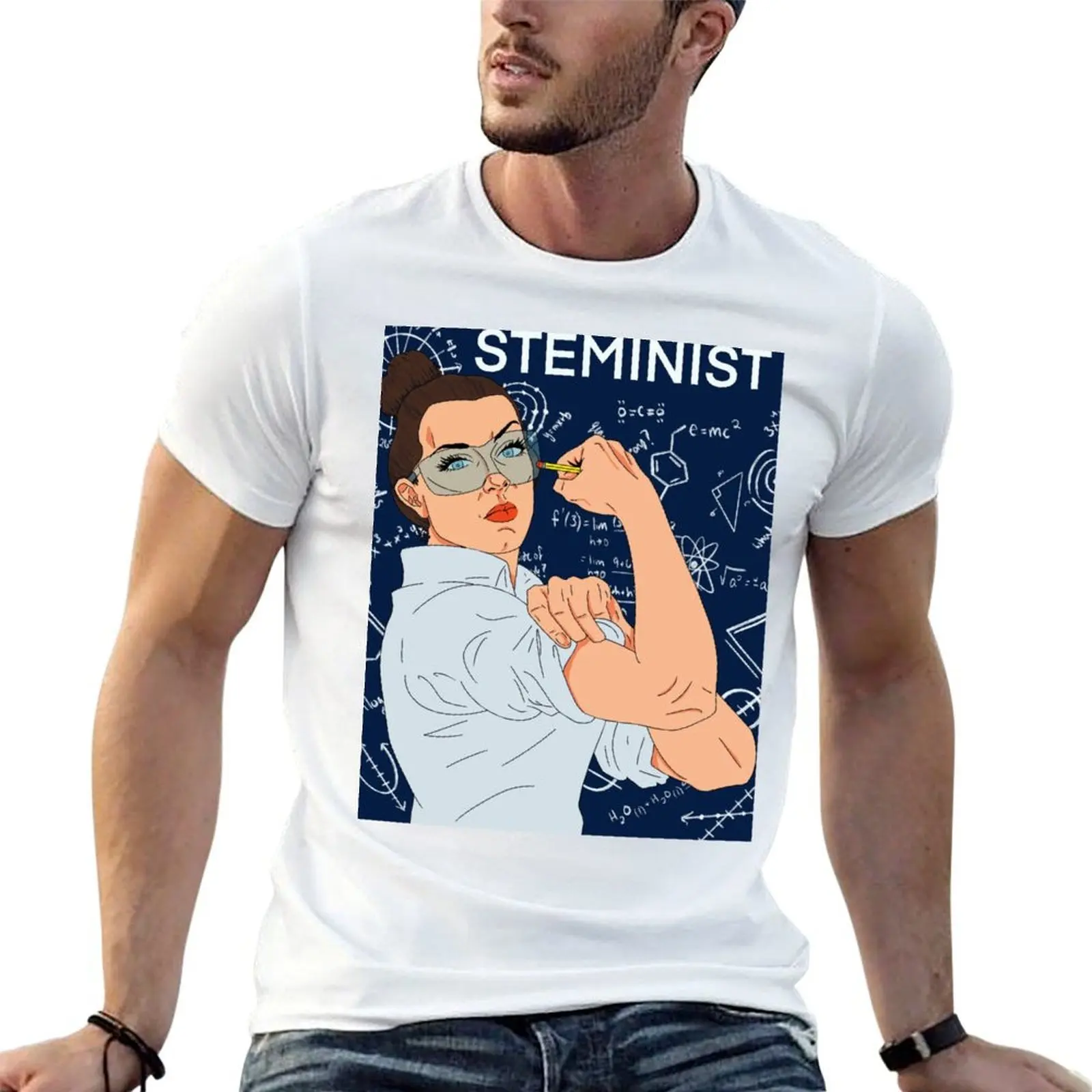 Футболка STEMinist, мужская футболка с рисунком, мужские футболки для мужчин, футболка 
Футболка STEMinist, мужская футболка с рисунком, мужские футболки для мужчин, футболка