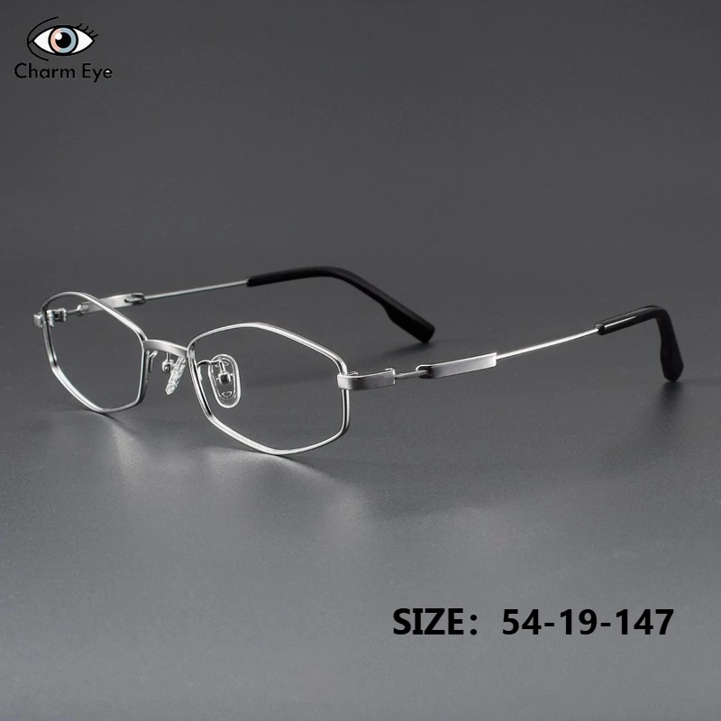Ultra Light Pure Titanium Myopia Eyeglass Frames Silver Women Small Frame Polygonal Men Reading Anti Blue Light Office Glasses
Ultra Light Pure Titanium Myopia Eyeglass Frames Silver Women Small Frame Polygonal Men Reading Anti Blue Light Office Glasses