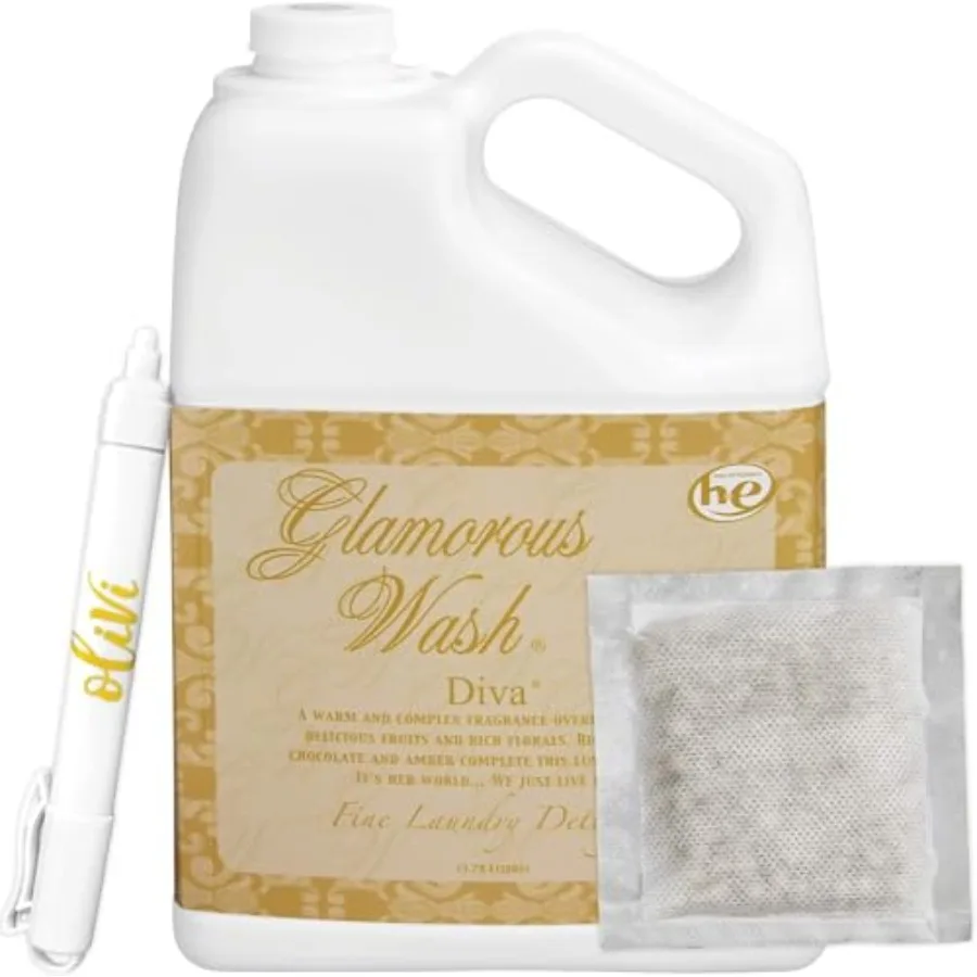 Tyler DIVA Glamorous Wash Laundry Detergent - 1 Gallon - With Olivi Stain Remover Pen - Fresh Scented Sachet - Laundry Detergen
Tyler DIVA Glamorous Wash Laundry Detergent - 1 Gallon - With Olivi Stain Remover Pen - Fresh Scented Sachet - Laundry Detergen
