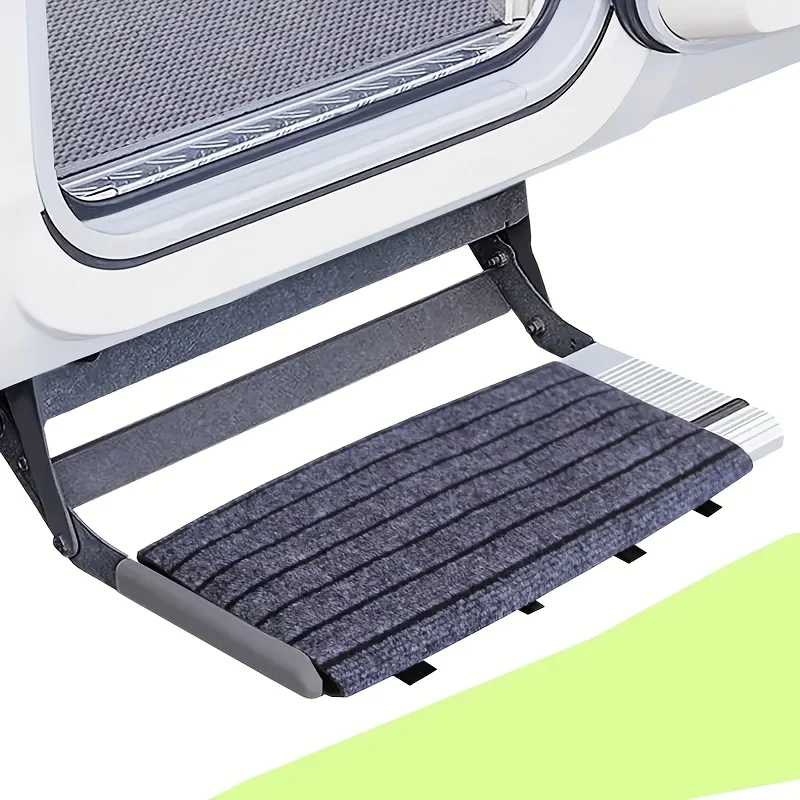 RV Step Mat With Non-Slip Surface Adjustable Height Heavy-Duty Dirt-Trapping Floor Mat For RV Camper Trailer Easy Installation
RV Step Mat With Non-Slip Surface Adjustable Height Heavy-Duty Dirt-Trapping Floor Mat For RV Camper Trailer Easy Installation