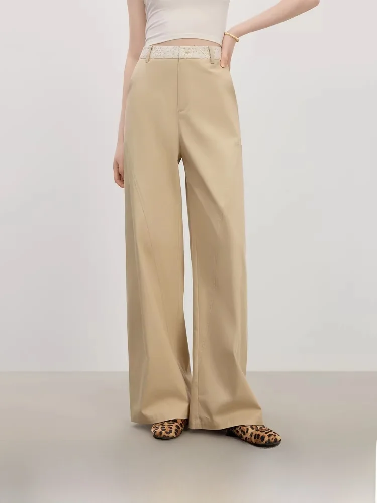 Женские летние брюки с высокой талией и широкими штанинами, новые, приталенные, с кружевными вставками, для офиса и повседневной носки
Женские летние брюки с высокой талией и широкими штанинами, новые, приталенные, с кружевными вставками, для офиса и повседневной носки