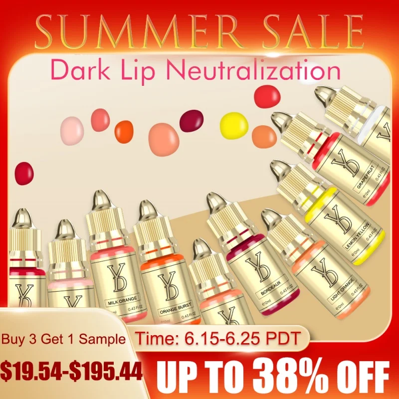 YD NEO Dark Lip Neutralization Tattoo Ink Professional PMU Semi Permanent Makeup Micro Pigmentation Neutralize Dark Ink for Lips
YD NEO Dark Lip Neutralization Tattoo Ink Professional PMU Semi Permanent Makeup Micro Pigmentation Neutralize Dark Ink for Lips