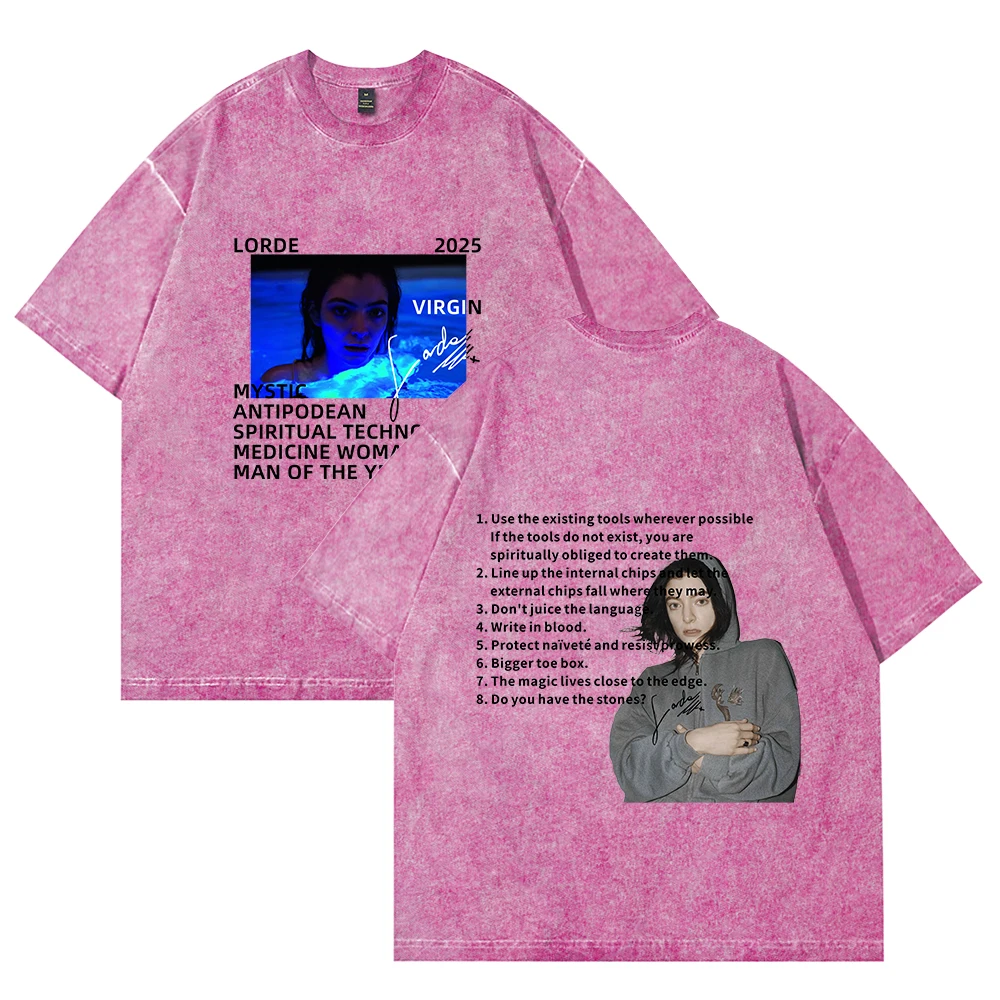 Lorde World The Virgin Tour 2025 T-Shirt Crewneck Short Sleeve Cotton Washed Tee Men Women Streetwear Tops Style5
Lorde World The Virgin Tour 2025 T-Shirt Crewneck Short Sleeve Cotton Washed Tee Men Women Streetwear Tops Style5