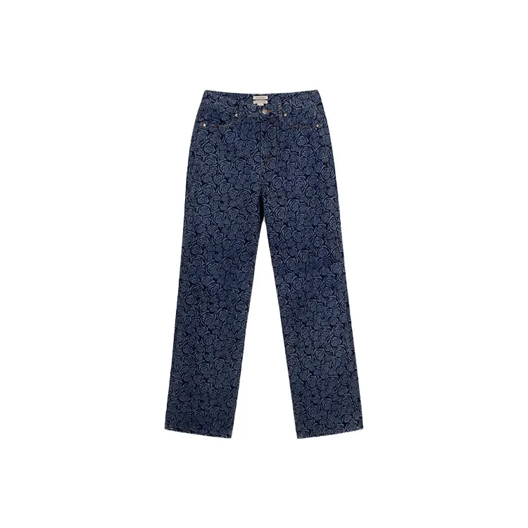 Summer 2025 Dongda Gate Retro Blue Floral Embroidery Slimming Straight Leg Jeans Women's High Waist Long Pants Polyester
Summer 2025 Dongda Gate Retro Blue Floral Embroidery Slimming Straight Leg Jeans Women's High Waist Long Pants Polyester