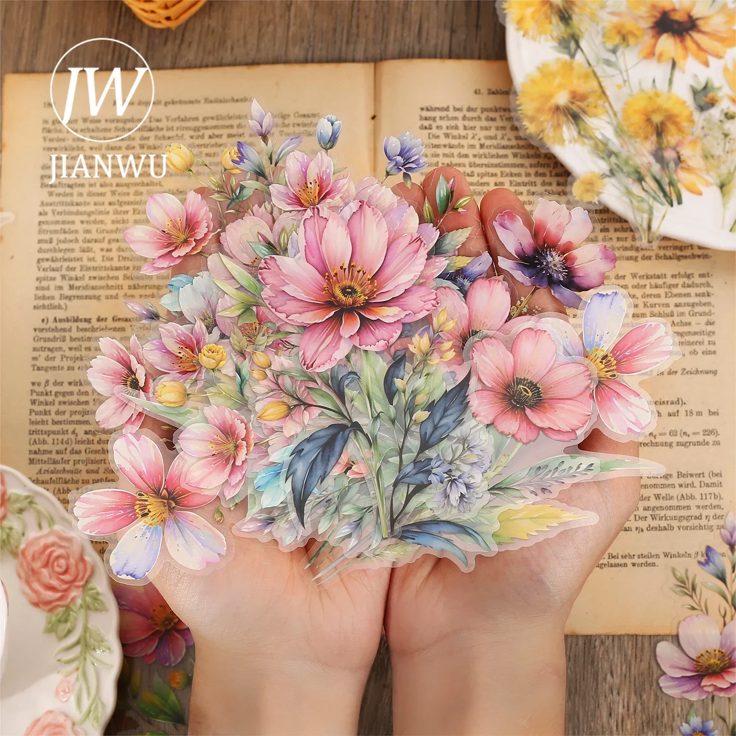 JIANWU 20 Sheets Floral Scent Series Vintage Flower Landscaping Material Collage PET Sticker Creative DIY Journal Stationery
JIANWU 20 Sheets Floral Scent Series Vintage Flower Landscaping Material Collage PET Sticker Creative DIY Journal Stationery