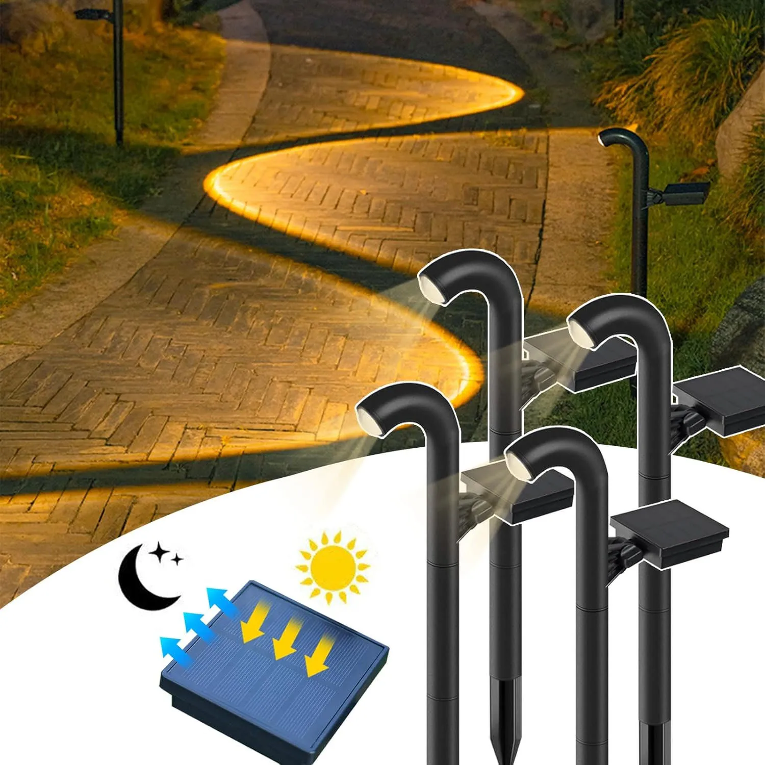 Солнечные дорожные фонари, уличные солнечные фонари высокой яркости, светодиодные газонные лампы, теплые белые садовые фонари для дорожек, подъездной дороги, заднего вида
Солнечные дорожные фонари, уличные солнечные фонари высокой яркости, светодиодные газонные лампы, теплые белые садовые фонари для дорожек, подъездной дороги, заднего вида