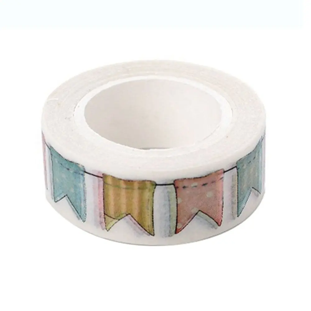 High-quality Colour Flag Washi Tape 1.5cm*10m DIY Decoration Masking Tape Stationery Scrapbooking Adhesive Tape
High-quality Colour Flag Washi Tape 1.5cm*10m DIY Decoration Masking Tape Stationery Scrapbooking Adhesive Tape