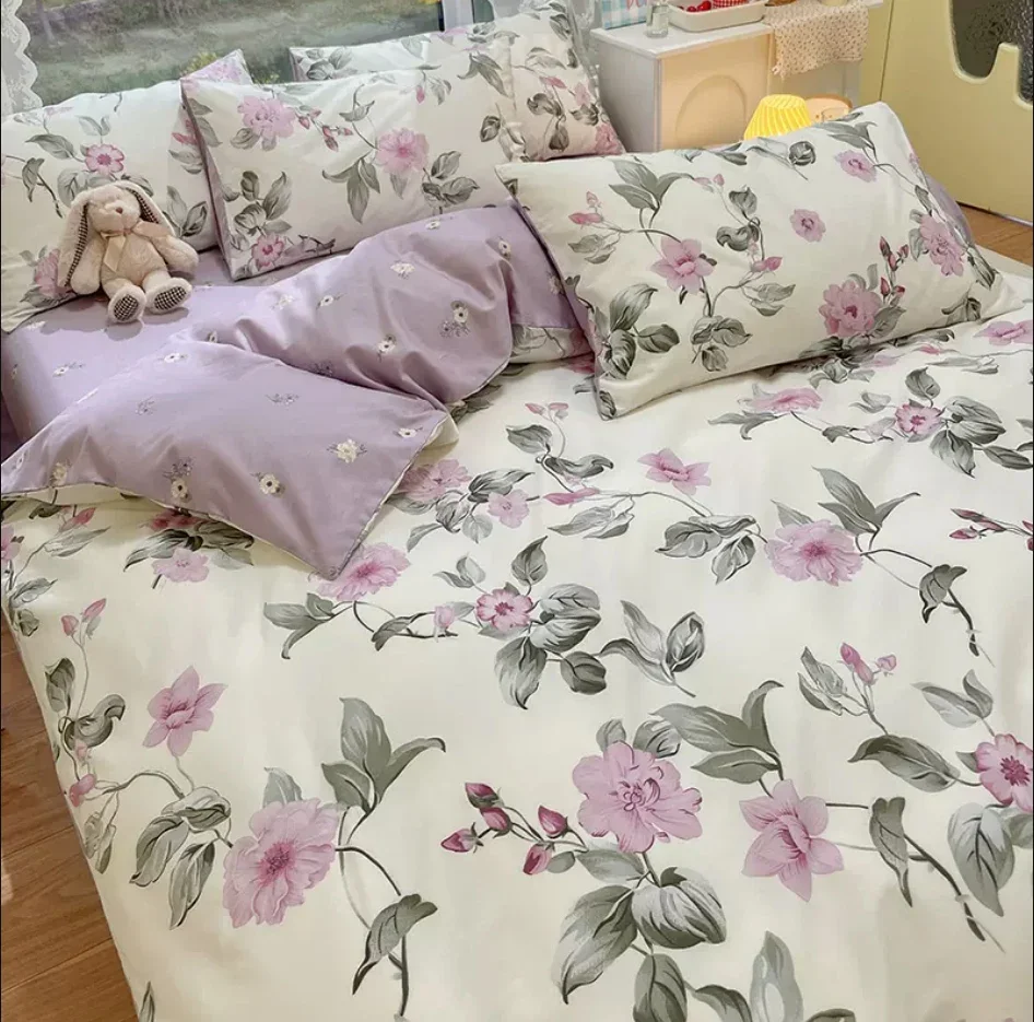 Floral Duvet Cover Set for Double Bed 100% Cotton Quilt Cover Comforter Covers with 2pc Pillowcase Bedding Set With 4 Tiers
Floral Duvet Cover Set for Double Bed 100% Cotton Quilt Cover Comforter Covers with 2pc Pillowcase Bedding Set With 4 Tiers