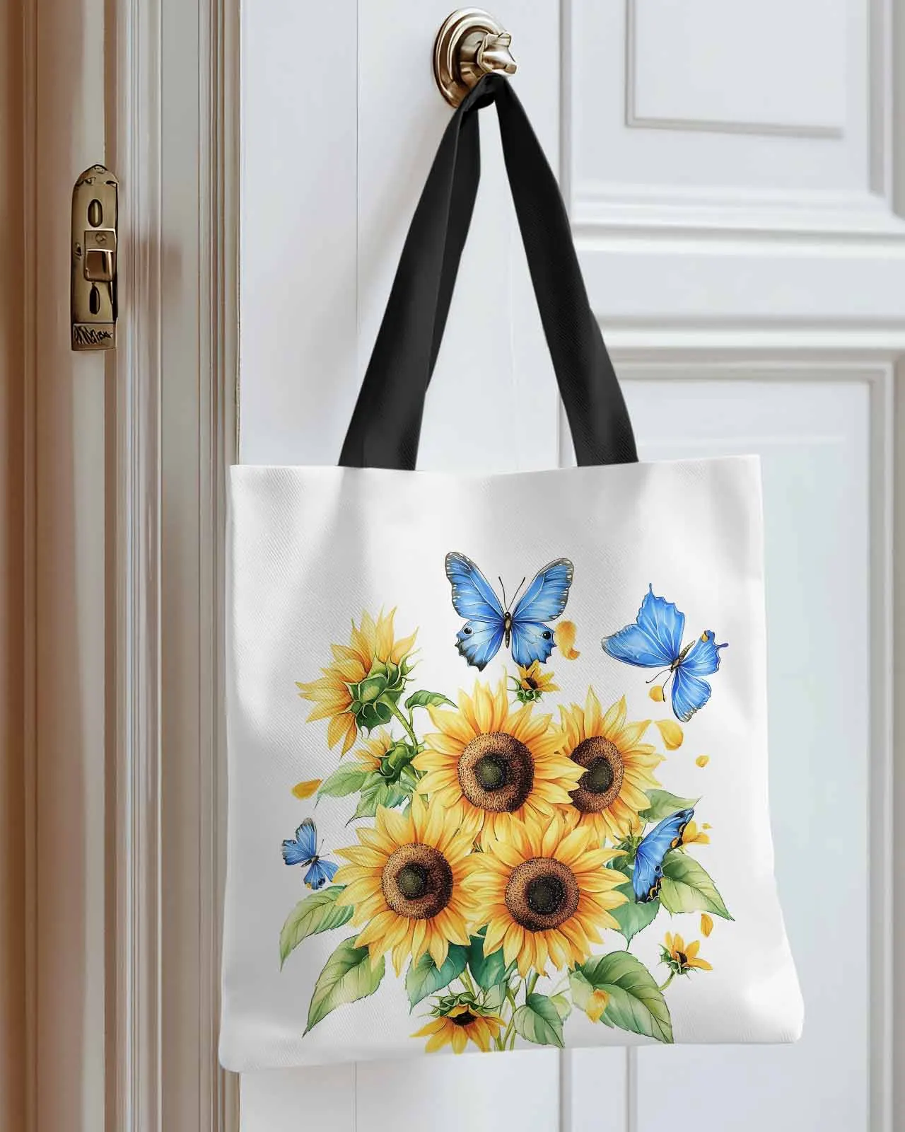 Sunflower Butterfly Pastoral Canvas Bag Handbag Oxford Cloth Eco Shopping Storage Bag for Home Use
Sunflower Butterfly Pastoral Canvas Bag Handbag Oxford Cloth Eco Shopping Storage Bag for Home Use