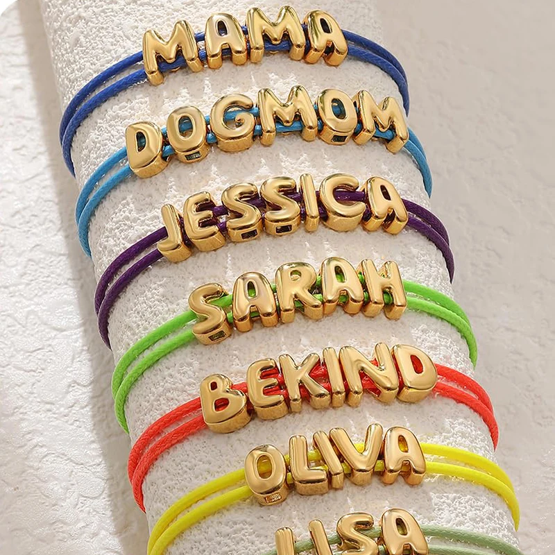 Custom Name Bracelet for Women Personalized 3D Zircon Bubble Letter Name Bracelet for Girl Initial Alphabet A-Z DIY Bracelet
Custom Name Bracelet for Women Personalized 3D Zircon Bubble Letter Name Bracelet for Girl Initial Alphabet A-Z DIY Bracelet