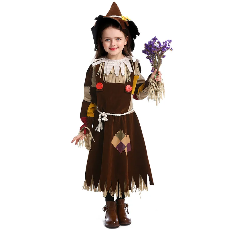 Children's Witch Costume Stage Performance Outfit Cosplay Halloween Girls' Clothes Straw Doll Green Wild Fairy Tale Play
Children's Witch Costume Stage Performance Outfit Cosplay Halloween Girls' Clothes Straw Doll Green Wild Fairy Tale Play