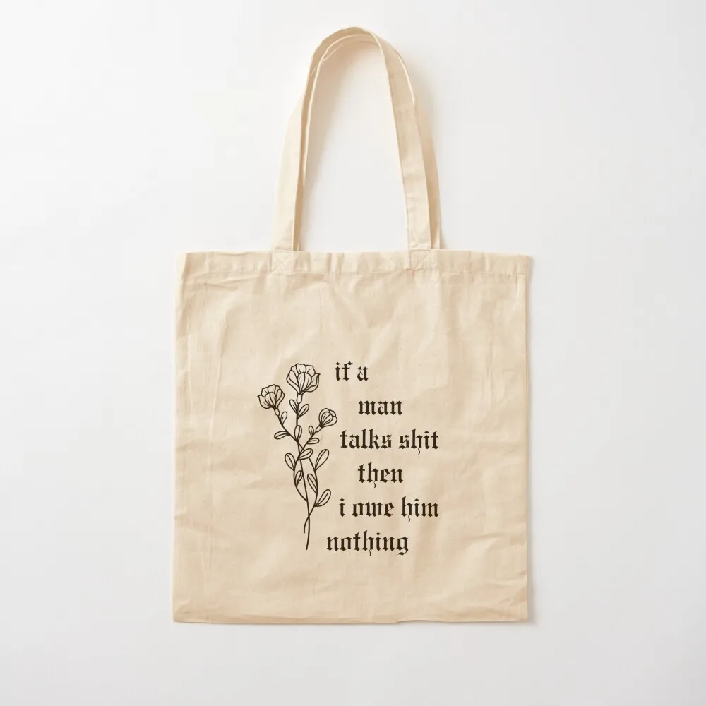 if a man talks Tote Bag canvas tote cute pouch bag sac pour femme Gift bag Canvas Tote
if a man talks Tote Bag canvas tote cute pouch bag sac pour femme Gift bag Canvas Tote