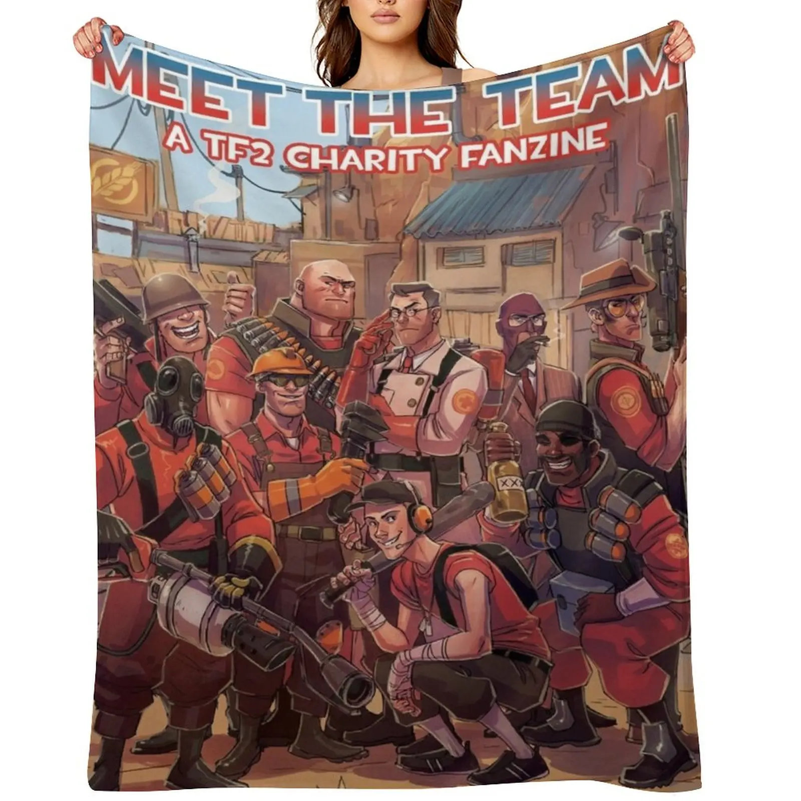 Team Fortress 2 Meet The Team Throw Blanket For Baby Blankets For Bed Bed Fashionable decorative Blankets
Team Fortress 2 Meet The Team Throw Blanket For Baby Blankets For Bed Bed Fashionable decorative Blankets