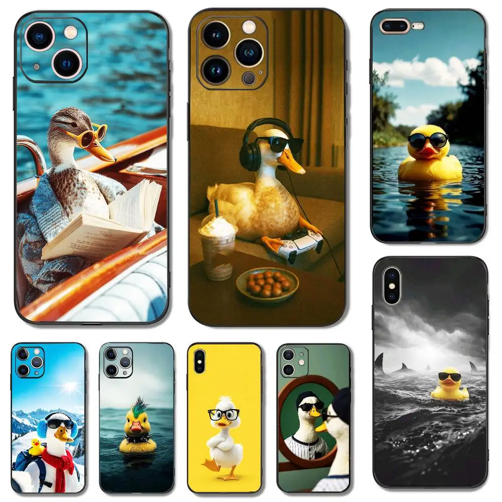 Cute cool duck wearing glasses Clear Silicone Case for iPhone 17,16,15,14,13,12Max,11Pro,Mini,XS,X,8,Plus Shockproof Black Cover
Cute cool duck wearing glasses Clear Silicone Case for iPhone 17,16,15,14,13,12Max,11Pro,Mini,XS,X,8,Plus Shockproof Black Cover