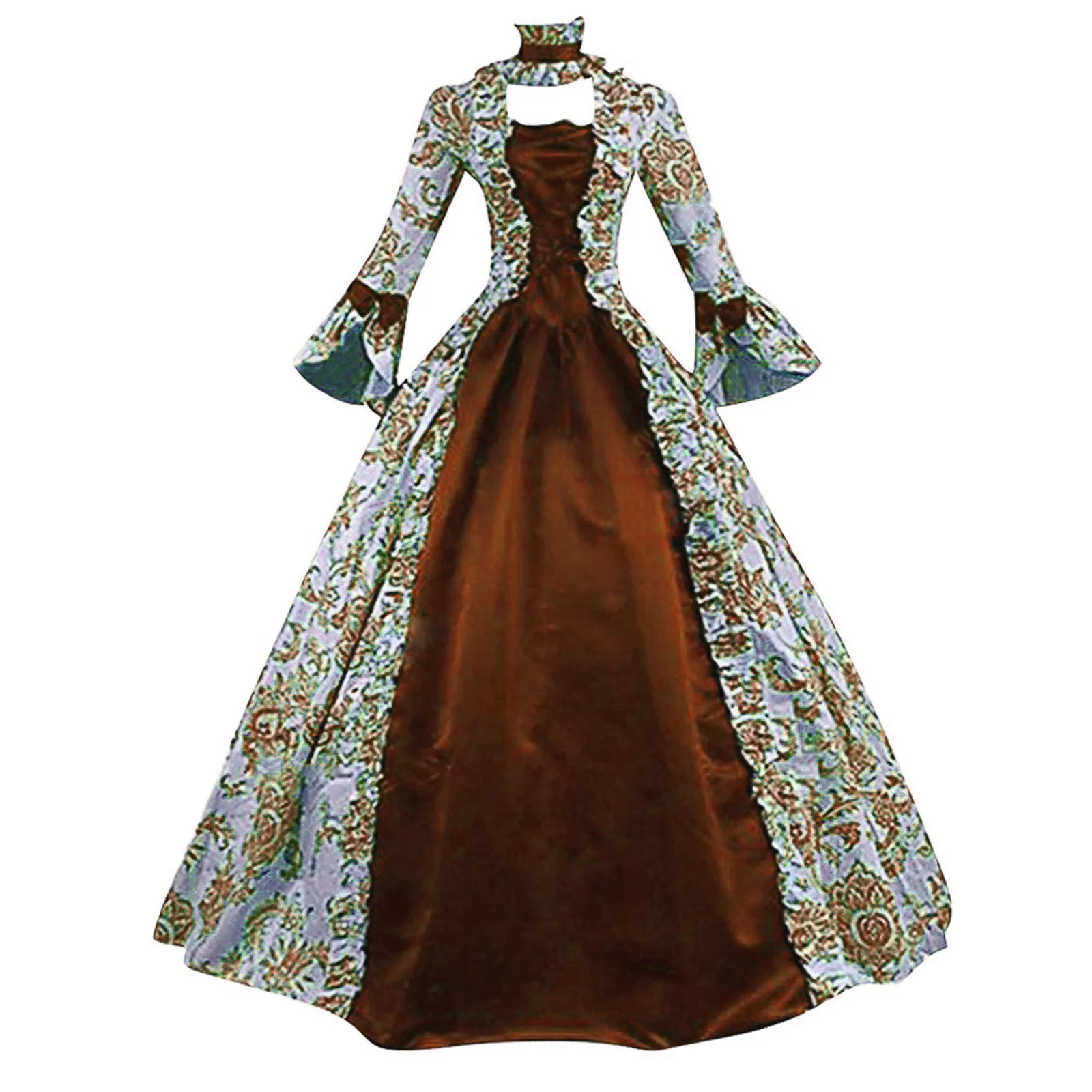 Royalty Costume Adults Gothic Big Horn Sleeve Rococo Ball Gown Medieval Renaissance Stage Dress Halloween Cosplay Costume
Royalty Costume Adults Gothic Big Horn Sleeve Rococo Ball Gown Medieval Renaissance Stage Dress Halloween Cosplay Costume