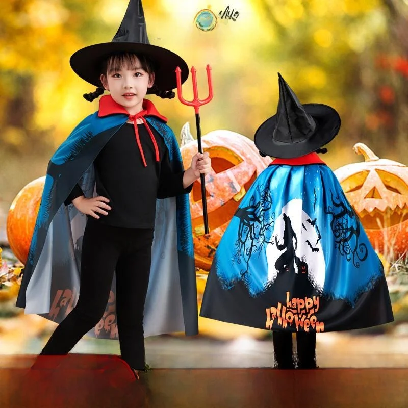 Halloween Children's Costume Boys' Witch Cloak Performance Props Kindergarten Girls' Dress-Up Apparel Stage Outfit
Halloween Children's Costume Boys' Witch Cloak Performance Props Kindergarten Girls' Dress-Up Apparel Stage Outfit