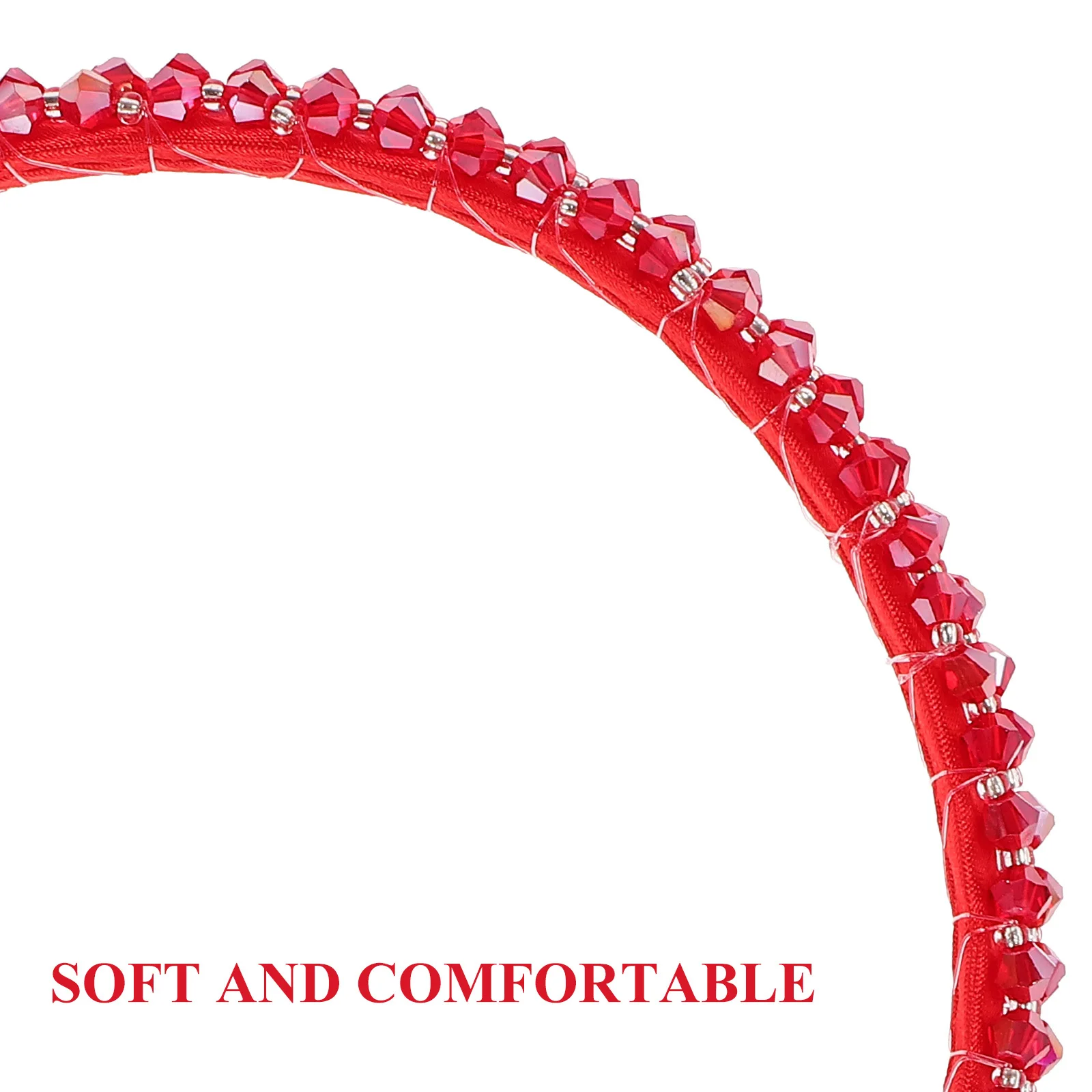 Red Crystal Headband Women Bridal Lightweight Hairband for Wedding Party Birthday Anniversary Hair Accessory Headband Red
Red Crystal Headband Women Bridal Lightweight Hairband for Wedding Party Birthday Anniversary Hair Accessory Headband Red