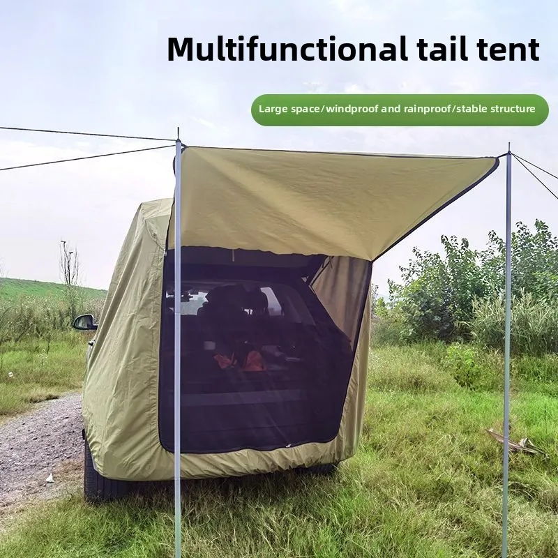 Outdoor rear tent camping camping canopy roof extension tent awning sun protection rain water factory wholesale
Outdoor rear tent camping camping canopy roof extension tent awning sun protection rain water factory wholesale