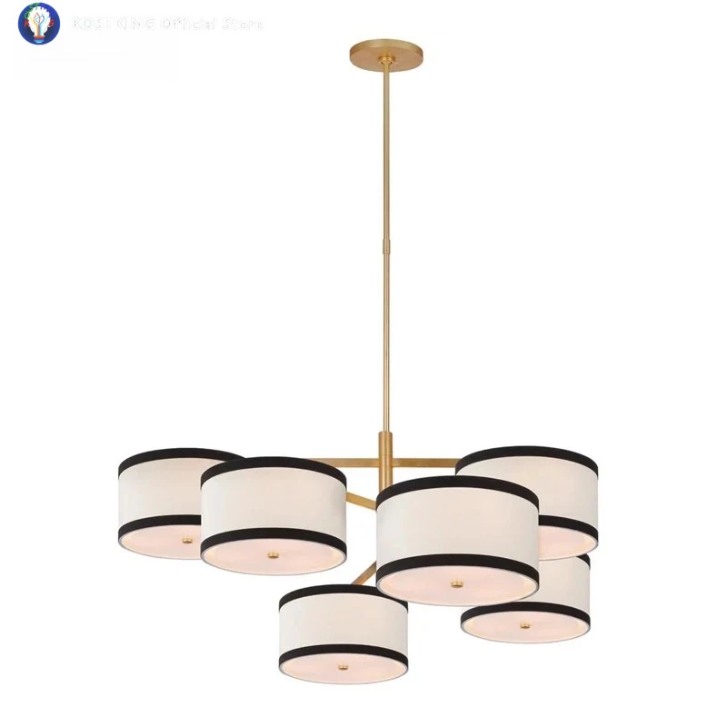 Contemporary Style Retro Fabric Covered Chandelier Living Room And Dining Room Design Simple And Fashionable Lighting Fixtures
Contemporary Style Retro Fabric Covered Chandelier Living Room And Dining Room Design Simple And Fashionable Lighting Fixtures