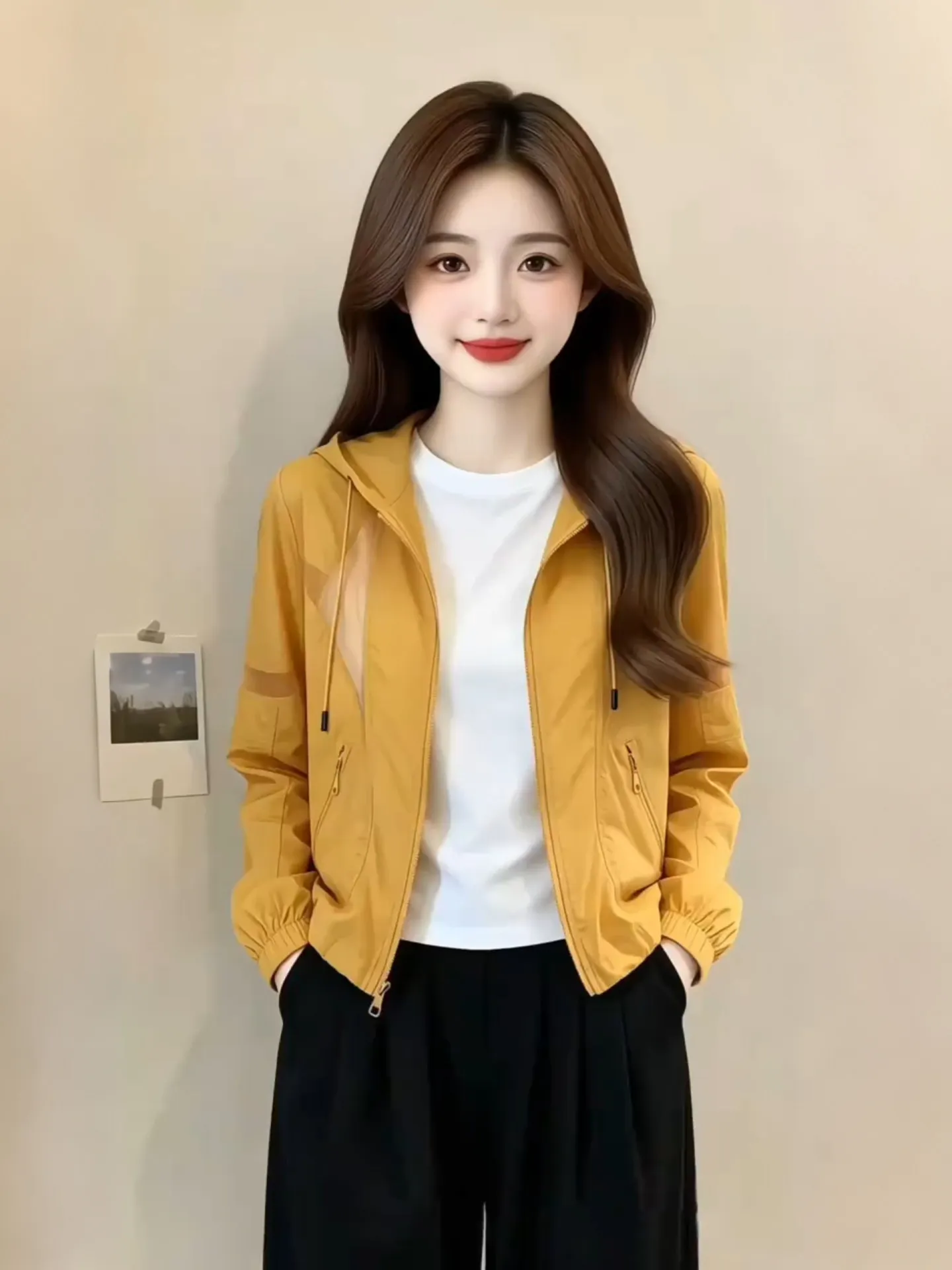 Casual Commuter Stylish Hooded Jacket Women's Loose Slimming Long Sleeve Top Breathable Summer New Arrival Fashion Outerwear
Casual Commuter Stylish Hooded Jacket Women's Loose Slimming Long Sleeve Top Breathable Summer New Arrival Fashion Outerwear