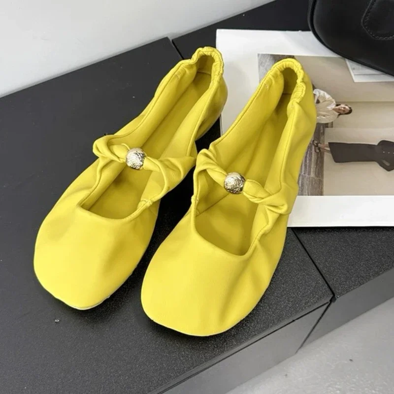 Retro Fashion Mary Jane Shoes Women Comfort Soft Sole Casual Shoes Female Yellow Elegant Brand Flat Shoes Zapatos De Mujer
Retro Fashion Mary Jane Shoes Women Comfort Soft Sole Casual Shoes Female Yellow Elegant Brand Flat Shoes Zapatos De Mujer