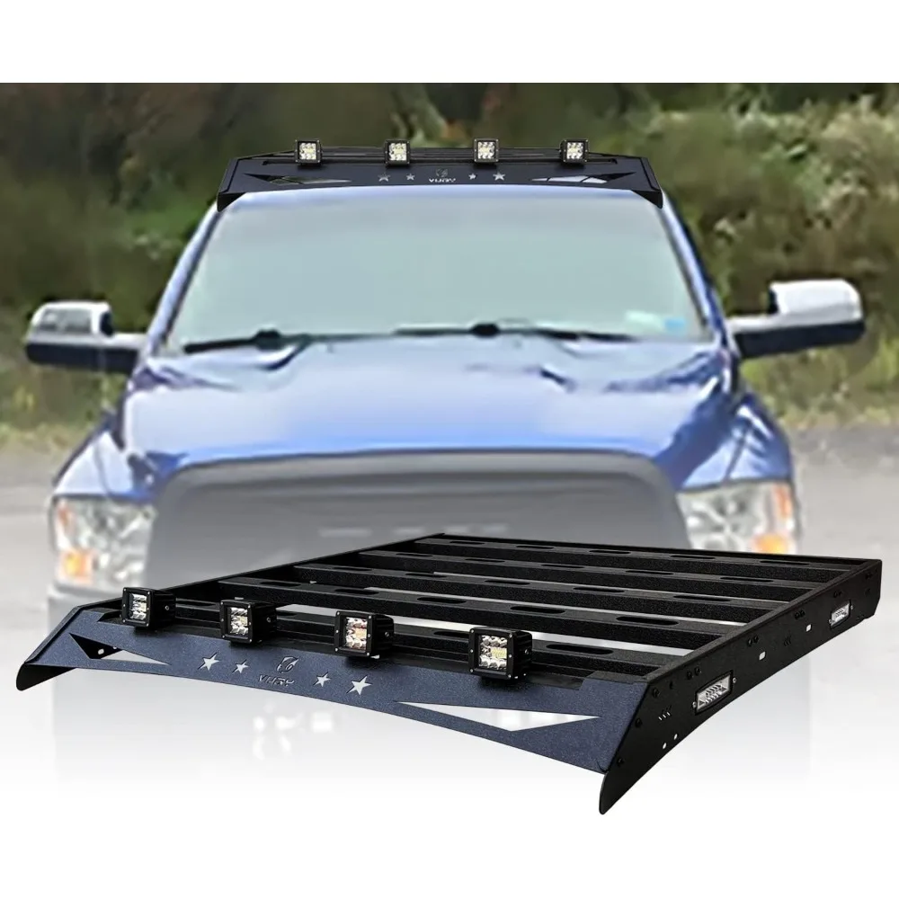 Top Roof Rack Luggage Cargo Carrier w/8x24W LED Lights Compatible with 2009-2018 Dodge RAM 1500 
Top Roof Rack Luggage Cargo Carrier w/8x24W LED Lights Compatible with 2009-2018 Dodge RAM 1500