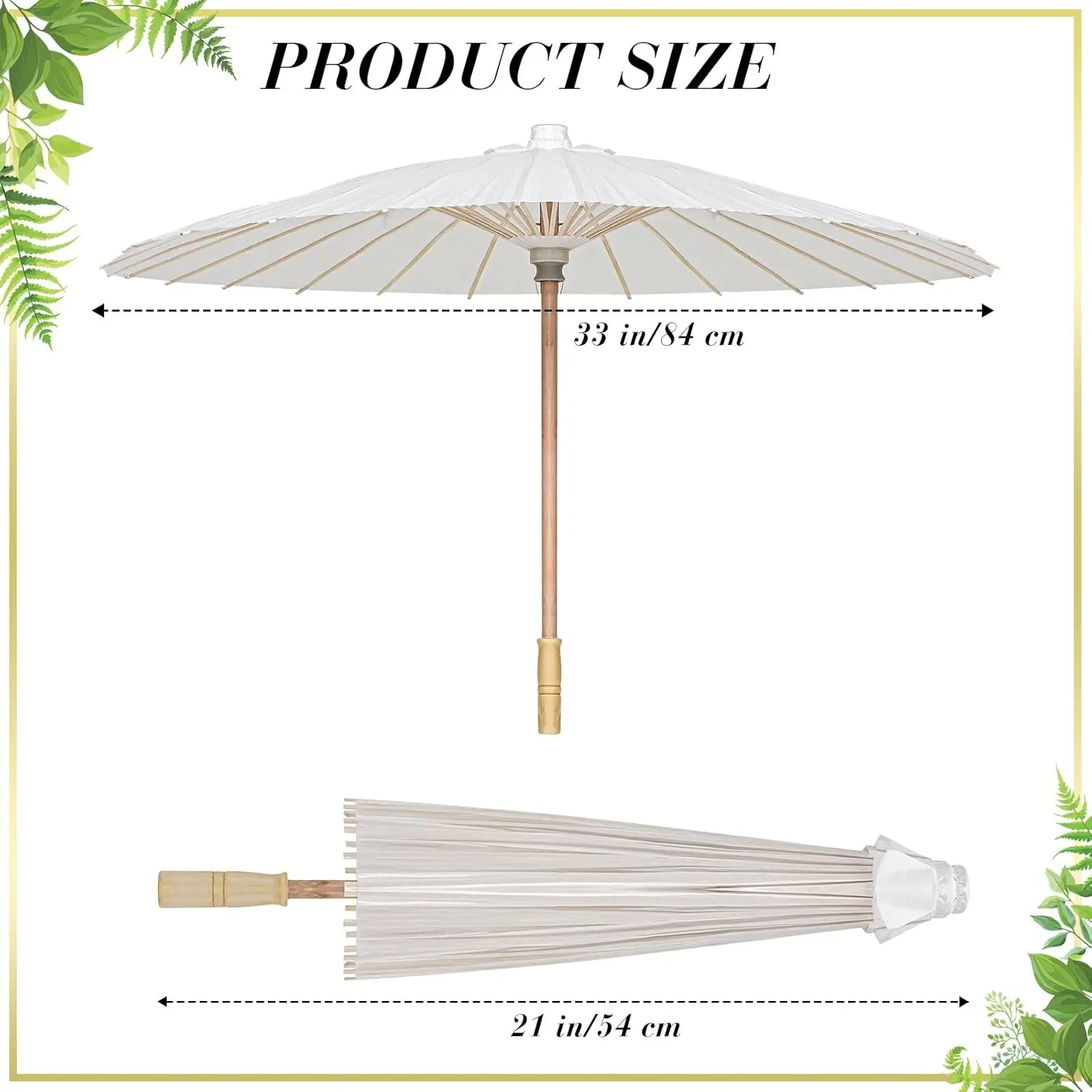 33 Inches Paper Umbrellas Paper Decorative Chinese Japanese Parasol Umbrella DIY Oiled Painting Umbrellas Crafts (White,12 Pack)
33 Inches Paper Umbrellas Paper Decorative Chinese Japanese Parasol Umbrella DIY Oiled Painting Umbrellas Crafts (White,12 Pack)