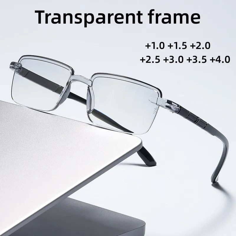 Vintage Fashion Transparent Reading Glasses Unisex Anti-blue Light Presbyopia Ultralight Far-sight Eyewear Diopter +1.0 To +4.0
Vintage Fashion Transparent Reading Glasses Unisex Anti-blue Light Presbyopia Ultralight Far-sight Eyewear Diopter +1.0 To +4.0