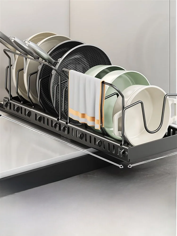 Retractable Kitchen Pot Cover Storage Ra Multi-Function Countertop Cabinet Potware Organizer Carbon Steel Home Organizer
Retractable Kitchen Pot Cover Storage Ra Multi-Function Countertop Cabinet Potware Organizer Carbon Steel Home Organizer
